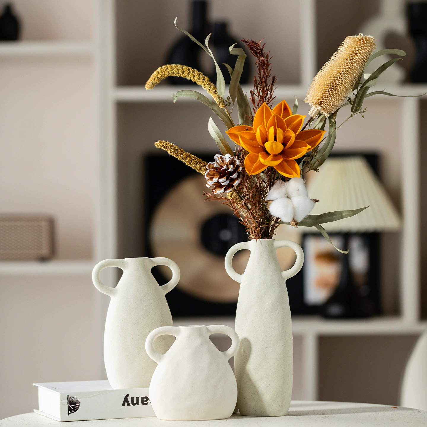 新品异形创意水培陶瓷花瓶装饰素烧花插花艺几何工艺品爆品